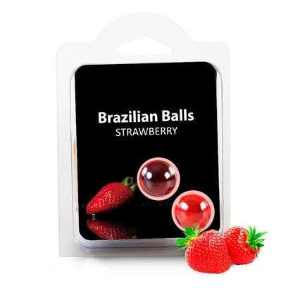 BOULES BRÉSILIENNES SAVEUR FRAISE X2