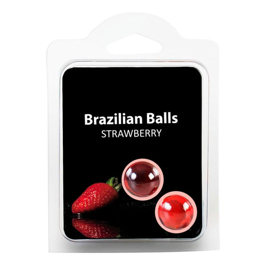 BOULES BRÉSILIENNES SAVEUR FRAISE X2
